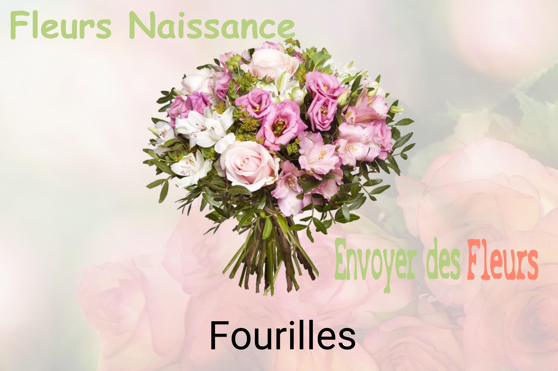Bouquet de fleurs de naissance livré à Fourilles